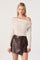 Sticky add to cart - Off-Shoulder Ribbed Knit Sweater Top