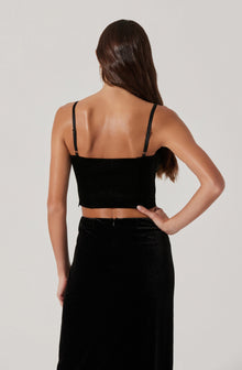 Velvet Bustier Crop Top– ASTR the Label
