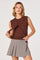 Sticky add to cart - Sleeveless Layered Scarf Sweater