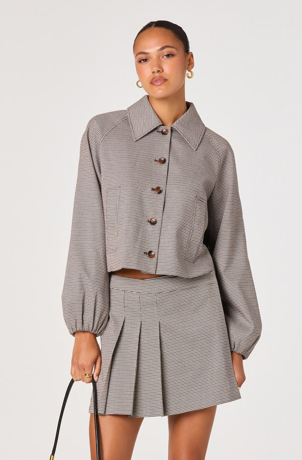aerma  tulle belt × sleeve short jacket Silk Organza Short Jacket – Akris Inc.