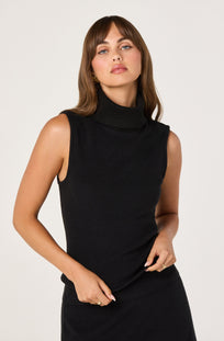Sleeveless Knit Turtleneck Top - ASTR the Label 