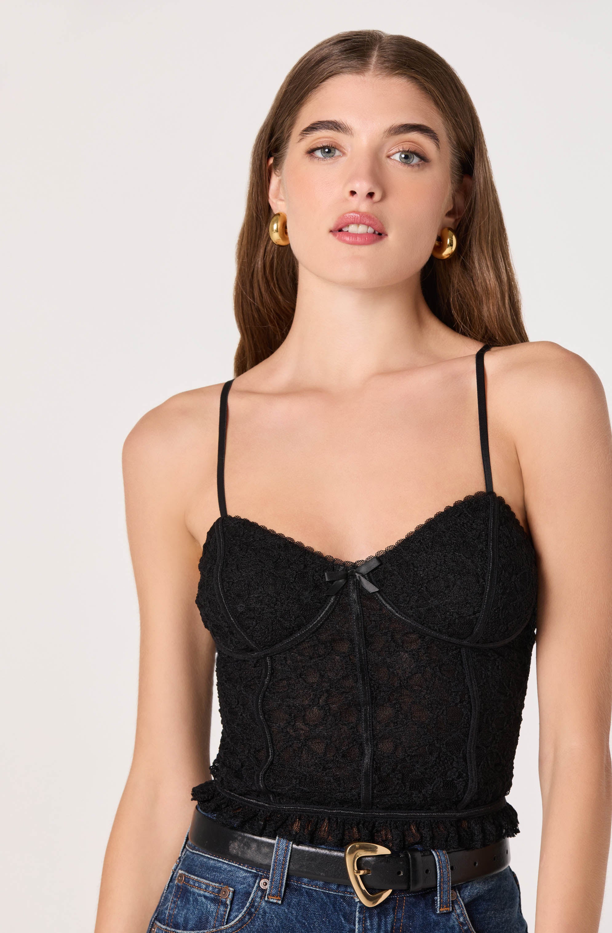Lace Sweetheart Bustier Top - ASTR the Label