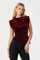 Sticky add to cart - Velvet Draped Asymmetric Top