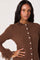 Sticky add to cart - Fringe Sleeve Crewneck Cardigan