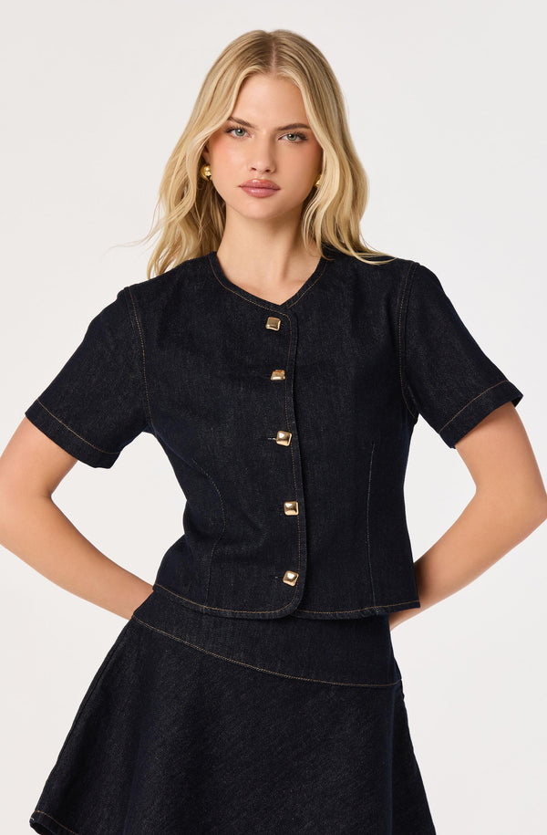 Lennon Short Sleeve Denim Jacket