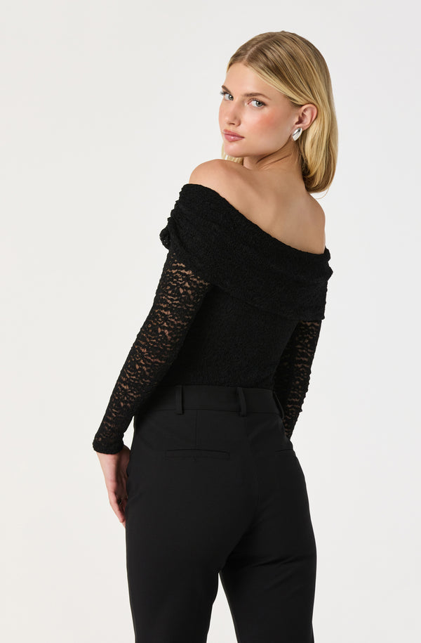 Off Shoulder Lace Top - ASTR the Label