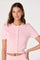 Sticky add to cart - Scalloped Placket Ribbed Cardigan