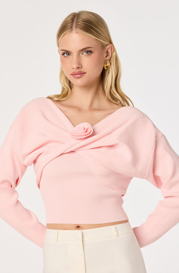Jasmyn Sweater Bandeau Shrug Set - ASTR the Label