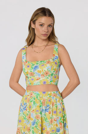Jolie Floral Crop Top - ASTR the Label