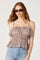 Sticky add to cart - Carmelitha Smocked Ruffle Peplum Top