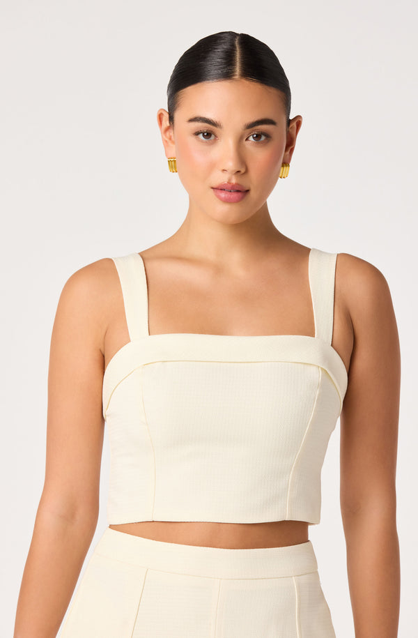 Kinslee Square Neck Cropped Top - ASTR the Label