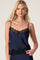 Sticky add to cart - Yulissa Satin Lace Trim Cami Top
