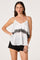 Sticky add to cart - Beara Satin Lace Trim Tank Top