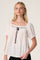 Sticky add to cart - Carola Lace Trim Babydoll Top