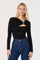 Sticky add to cart - Shanetta Cutout Long Sleeve Top