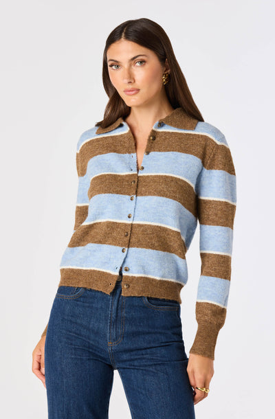 Margrid Striped Polo Sweater