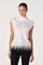 Sticky add to cart - Falon Fringe Satin Mock Neck Top