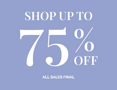 Purple background with white text promoting up to 75% off and all sales final.