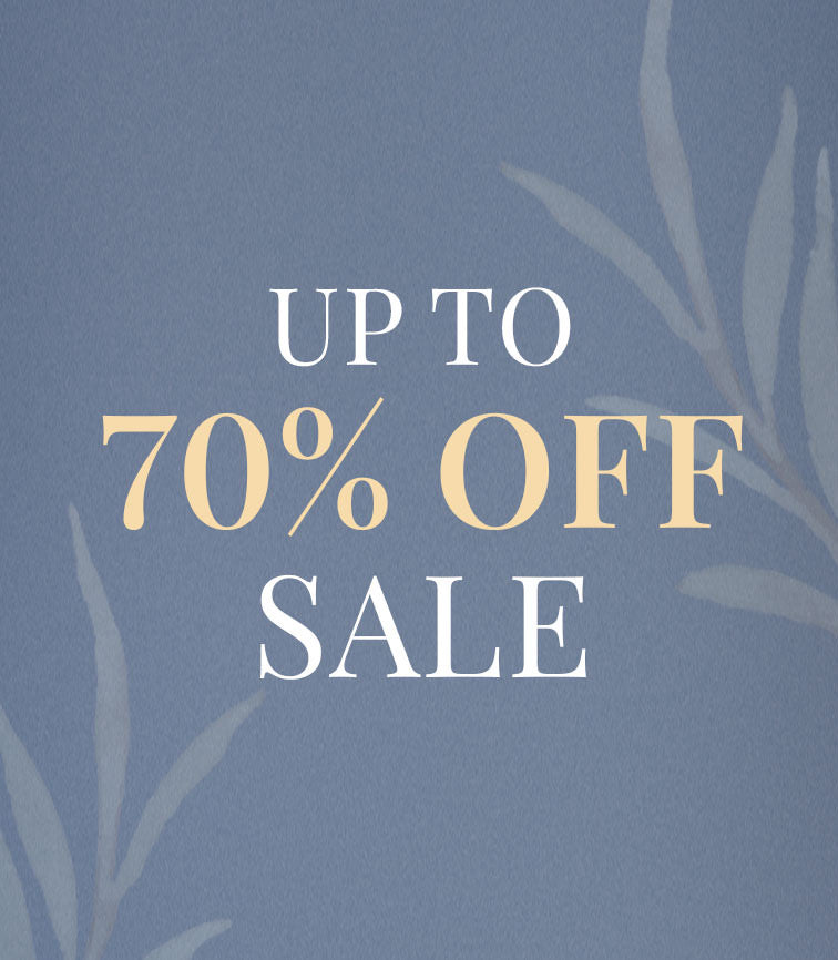 Text on blue background advertising sale, no clothes shown.