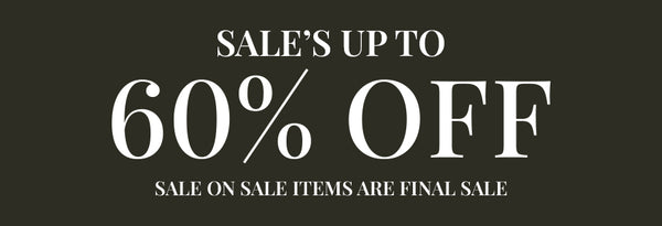 The image features a dark background with white text announcing a sale. The text reads 