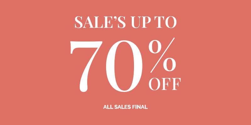 No clothes are depicted in this image. It features text advertising a sale discount.