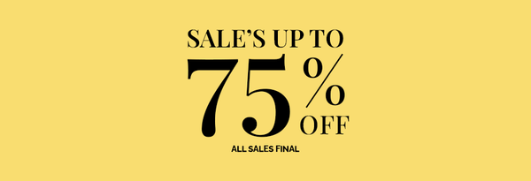 Text on yellow background advertising sale discount, no clothes shown.