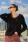 Sticky add to cart - Jadyn Lace-Trim V-Neck Sweater