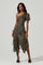 Santorini Floral One Shoulder Midi Dress