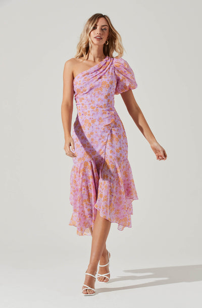 Santorini One Shoulder Midi Dress