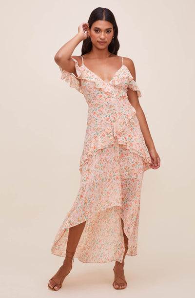 Pemberley Floral High Low Dress