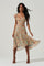 Devereaux Cutout Floral Midi Dress