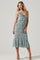 Wildflower Ruffle Cutout Midi Dress