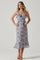 Wildflower Ruffle Cutout Midi Dress