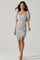 Emma Floral Puff Sleeve Ruched Midi Dress