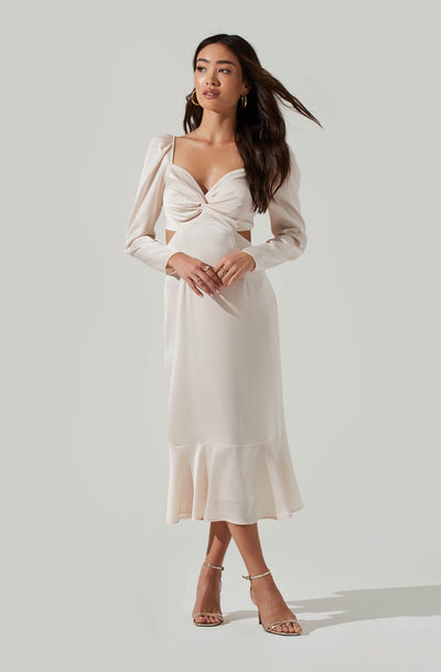 Lainie Cutout Long Sleeve Midi Dress