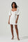 Sticky add to cart - Heather Side Cutout Puff Sleeve Mini Dress