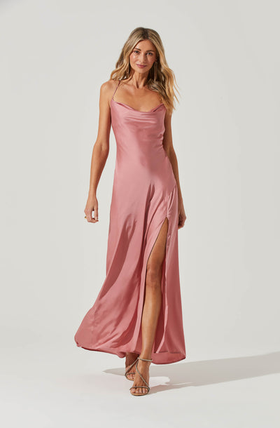 Palisades Cowl Neck Maxi Dress