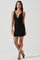 Moira Knit Plunge Neck Bodycon Mini Dress