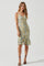 Sticky add to cart - Tawny Floral Ruched Midi Dress