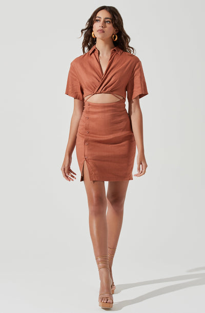 Fresca Cutout Mini Dress