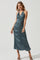 Toledo Ruched Halter Midi Dress