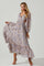 Kammy Floral Open Back Strappy Long Sleeve Maxi Dress