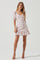 Dorinne Floral Cutout Ruffle Mini Dress