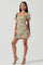 Talula Tropical Print Puff Sleeve Mini Dress