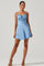Ellison Satin Sweetheart Mini Dress