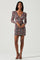 Bristol Floral Ruched Long Sleeve Mini Dress