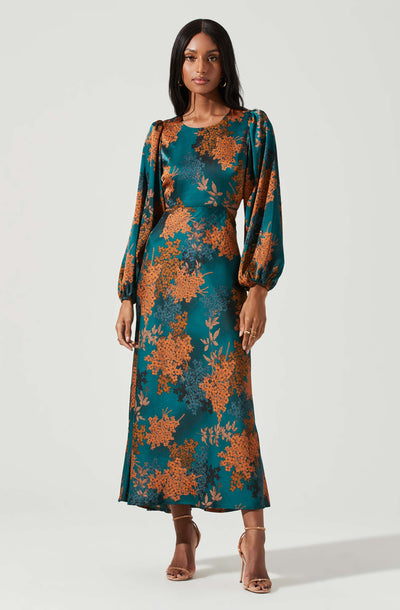 Quinn Floral Cutout Maxi Dress - ASTR the Label Quinn Floral Cutout Maxi Dress - ASTR the Label