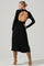 Delancy Open Back Long Sleeve Midi Dress