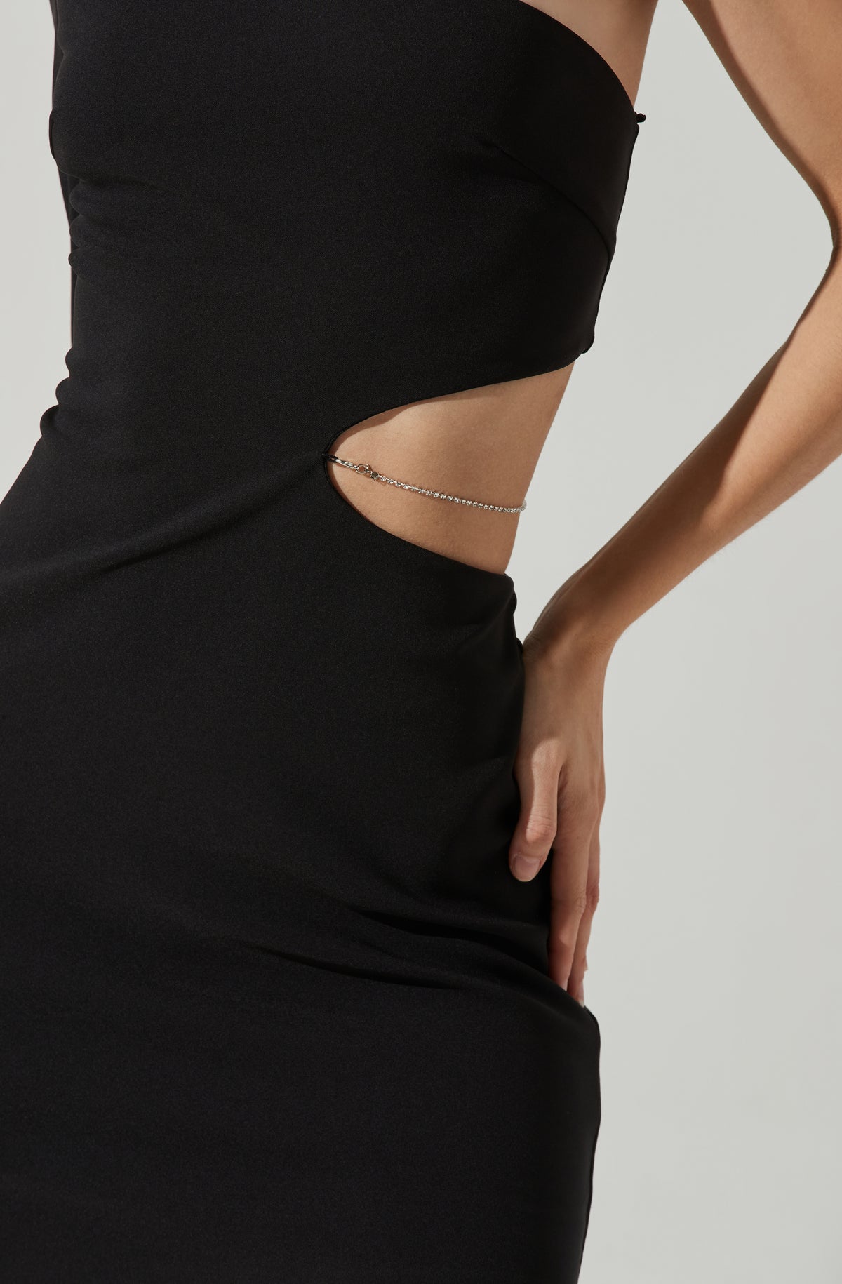 Lavinia Cutout One Shoulder Mini Dress – ASTR The Label