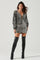 Nebula Sequin Dolman Sleeve Mini Dress